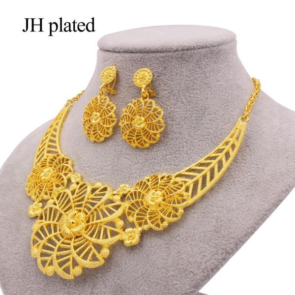 earrings & necklace jewelry sets for women dubai 24k gold color african wedding bridal earing gifts jewellery set, Silver
earrings & necklace jewelry sets for women dubai 24k gold color african wedding bridal earing gifts jewellery set, Silver