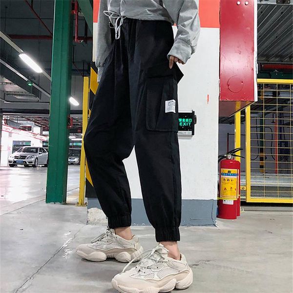 women's pants & capris cool cargo women high waist joggers casual pantalones mujer harem trousers girls, Black;white
women's pants & capris cool cargo women high waist joggers casual pantalones mujer harem trousers girls, Black;white