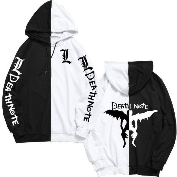 men's hoodies & sweatshirts japanese anime death note print summer harajuku oversized hoodie patchwork dunne trui clothing the sharinga, Black
men's hoodies & sweatshirts japanese anime death note print summer harajuku oversized hoodie patchwork dunne trui clothing the sharinga, Black