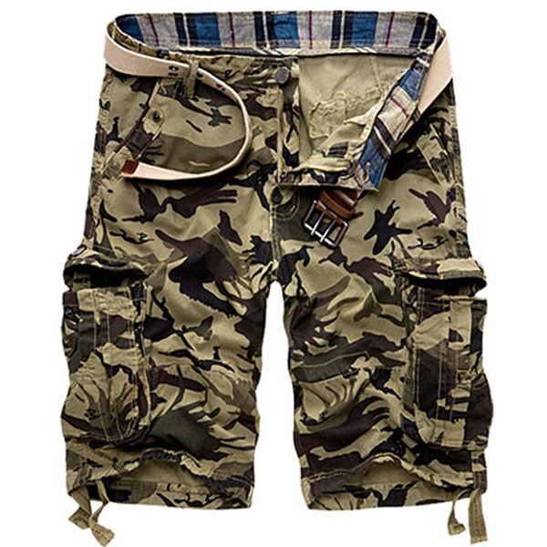army camouflage shorts men cotton loose work casual short pants no belt men's, White;black
army camouflage shorts men cotton loose work casual short pants no belt men's, White;black