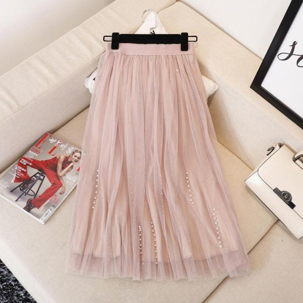 skirts 2021 summer korean elastic high waist slim mesh fairy skirt simple pink casual all-match a-line long, Black
skirts 2021 summer korean elastic high waist slim mesh fairy skirt simple pink casual all-match a-line long, Black