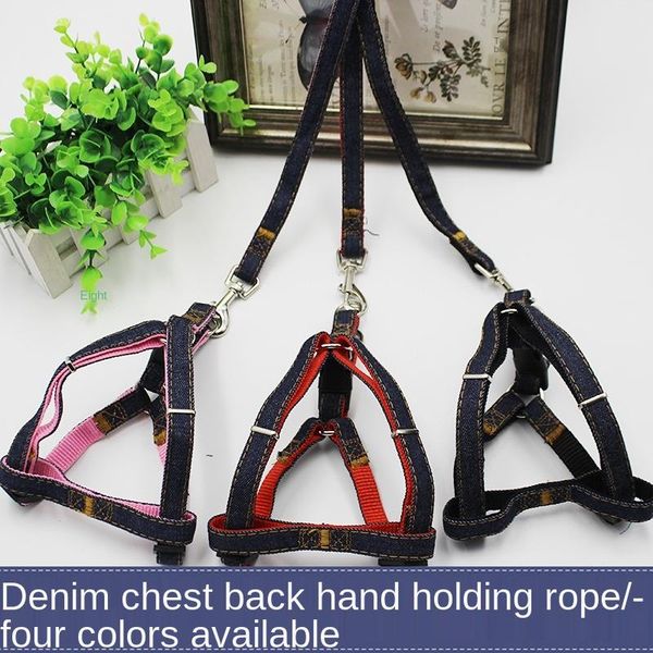 dogs with sewn cloth pet chest strap thickened wear - resistant supplies wholesale denim traction rope dog collars & leashes
dogs with sewn cloth pet chest strap thickened wear - resistant supplies wholesale denim traction rope dog collars & leashes