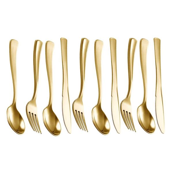 forks 10sets golden fork spoon disposable cutlery tableware flatware set for barbecue party picnic
forks 10sets golden fork spoon disposable cutlery tableware flatware set for barbecue party picnic