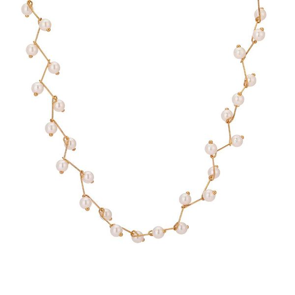 chains ourex irregular round pearls women's necklace girl anniversary jewelry drop gifts, Silver
chains ourex irregular round pearls women's necklace girl anniversary jewelry drop gifts, Silver