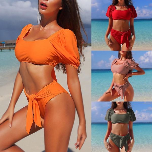 white bubble sleeve bikini set high waist swimsuit women knotted biquini push up swimwear 2021 summer brazilian beachwear one-piece sui
white bubble sleeve bikini set high waist swimsuit women knotted biquini push up swimwear 2021 summer brazilian beachwear one-piece sui
