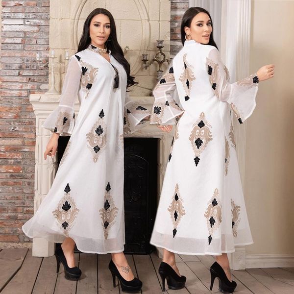 casual dresses muslim white abaya for women embroidery arabic dubai luxury kaftan dress female outfit turkish robe malaysia gown eid morocco, Black;gray
casual dresses muslim white abaya for women embroidery arabic dubai luxury kaftan dress female outfit turkish robe malaysia gown eid morocco, Black;gray