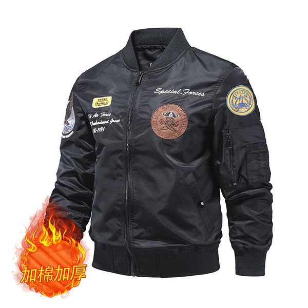 men's jackets mens bomber jacket coat male both sides wear embroidery oversized casual pilot streetwear men brand clothing, Black;brown
men's jackets mens bomber jacket coat male both sides wear embroidery oversized casual pilot streetwear men brand clothing, Black;brown