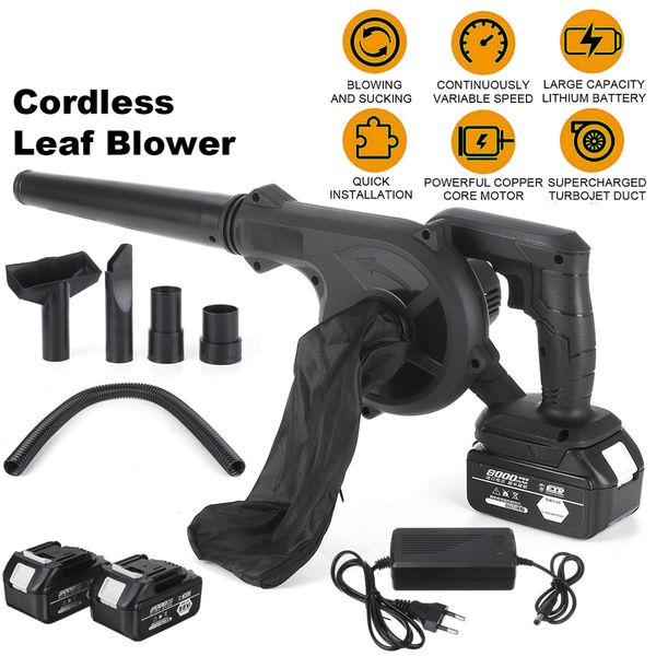 2 in 1 cordless electric air blower & suction handheld leaf computer dust collector cleaner power tool with 18v battery
2 in 1 cordless electric air blower & suction handheld leaf computer dust collector cleaner power tool with 18v battery