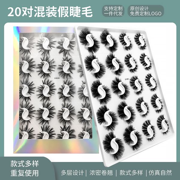 20 pair in one book set6d fluffy silk eye lashesh luxury eyelashes faux mink with private label rose goldboxes vendor
20 pair in one book set6d fluffy silk eye lashesh luxury eyelashes faux mink with private label rose goldboxes vendor