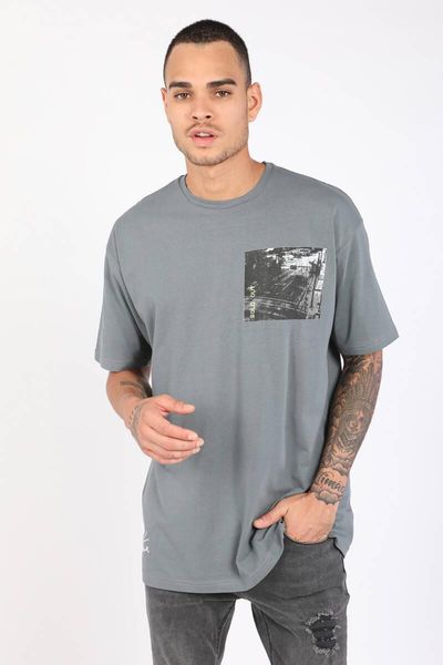 men's t-shirts men smoked bicycle neck t-shirt, White;black