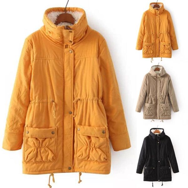 women's jackets jacket winter wear mid-length peach skin fleece waist thickened warm cotton coat loose large size coats padded, Black;brown
women's jackets jacket winter wear mid-length peach skin fleece waist thickened warm cotton coat loose large size coats padded, Black;brown