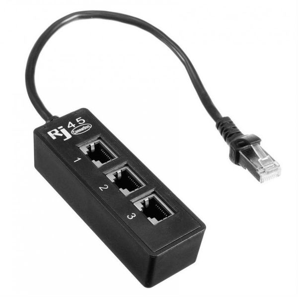 splitter lan ethernet network rj45 connector adapter cable for networking extension 1 male to 3 female computer cables & connectors
splitter lan ethernet network rj45 connector adapter cable for networking extension 1 male to 3 female computer cables & connectors