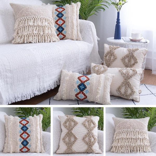 pillow boho embroidered ethnic tufted throw cotton woven cushion tribal for living room bedroom bench m20 21 dropship
pillow boho embroidered ethnic tufted throw cotton woven cushion tribal for living room bedroom bench m20 21 dropship