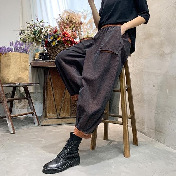 women's jeans women 2021 autumn loose retro trousers ladies elastic waist pocket concise casual all-match denim pants, Blue
women's jeans women 2021 autumn loose retro trousers ladies elastic waist pocket concise casual all-match denim pants, Blue