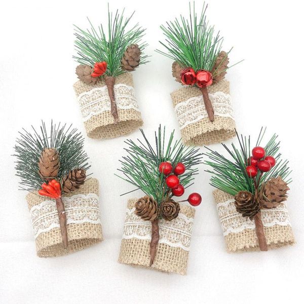 napkin rings christmas ring red berry and pine cone picks with branches buckle holder for xmas party table decoration
napkin rings christmas ring red berry and pine cone picks with branches buckle holder for xmas party table decoration