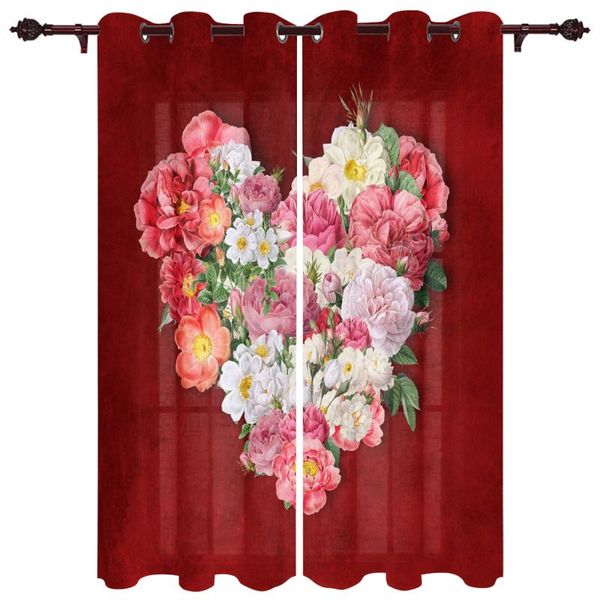 curtain & drapes red love flower window curtains kitchen bedroom decor christmas home draperies for living room
curtain & drapes red love flower window curtains kitchen bedroom decor christmas home draperies for living room
