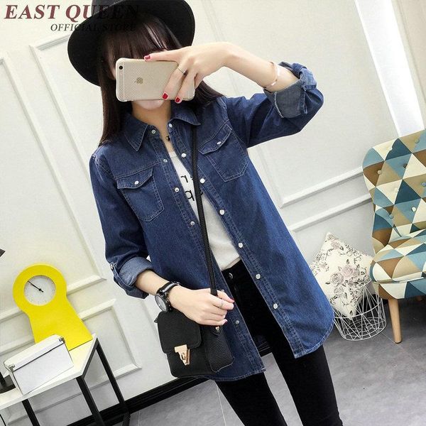 women's blouses & shirts 2021 fashionable denim shirt female long sleeves womens jean cotton slim blouse classic kk950 hq, White
women's blouses & shirts 2021 fashionable denim shirt female long sleeves womens jean cotton slim blouse classic kk950 hq, White