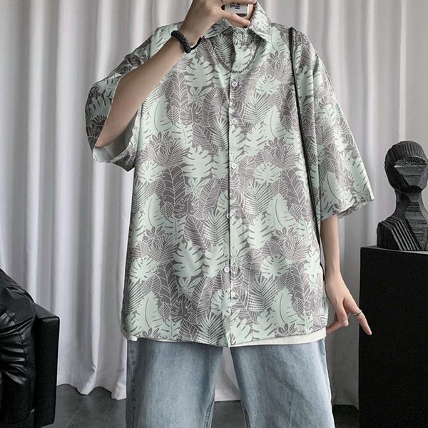 men's casual shirts shirtmen's han chao men's summer large short sleeve shirt lovers loose 5-sleeve floral beach version 9efa, White;black
men's casual shirts shirtmen's han chao men's summer large short sleeve shirt lovers loose 5-sleeve floral beach version 9efa, White;black