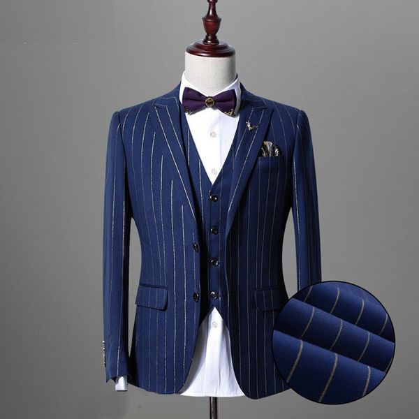 men's suits & blazers custom made groomsmen 6 colors with gold stripe groom tuxedos shawl lapel men wedding man ( jacket + pants v, White;black
men's suits & blazers custom made groomsmen 6 colors with gold stripe groom tuxedos shawl lapel men wedding man ( jacket + pants v, White;black