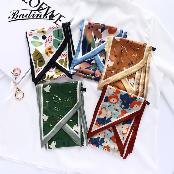 scarves badinka 2021 designer floral print large silk satin scarf for hair bandana women neckerchief scarfs ladies fulares mujer, Blue;gray
scarves badinka 2021 designer floral print large silk satin scarf for hair bandana women neckerchief scarfs ladies fulares mujer, Blue;gray