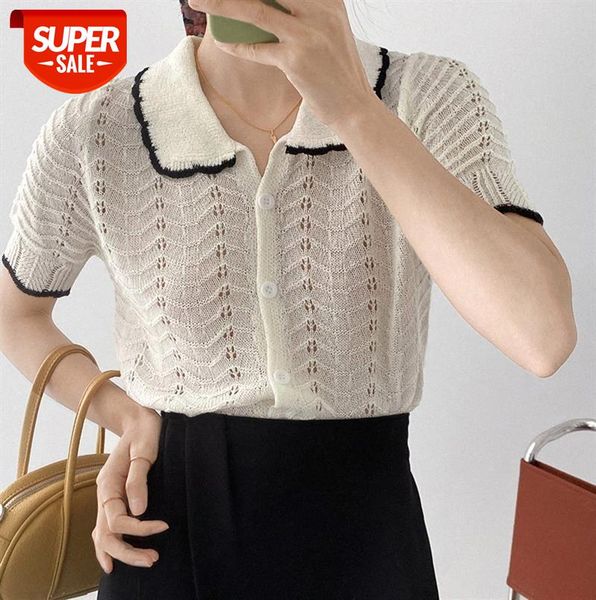zhi zhaoxi korean version of chic hollow small v-neck lace knitted cardigan short-sleeved women's short color contrast yl955 #uk64, Black;gray
zhi zhaoxi korean version of chic hollow small v-neck lace knitted cardigan short-sleeved women's short color contrast yl955 #uk64, Black;gray