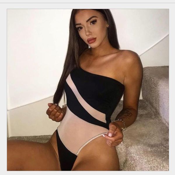 women's jumpsuits & rompers summer 2021 womens bodysuit contrast stitching slim mesh gauze black women romper jumpsuit body clothing, Black;white
women's jumpsuits & rompers summer 2021 womens bodysuit contrast stitching slim mesh gauze black women romper jumpsuit body clothing, Black;white