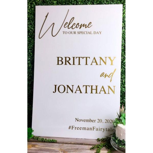 party decoration personalized wedding welcome sign acrylic board modern to our special day gold letter
party decoration personalized wedding welcome sign acrylic board modern to our special day gold letter