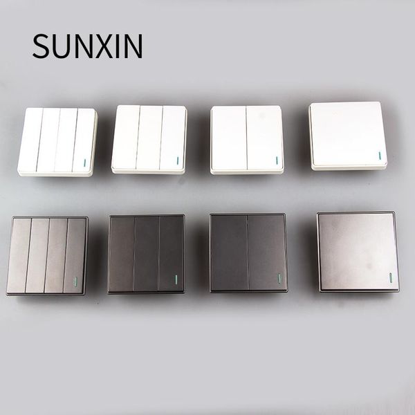 smart home control kamanni wall switch gray 1/2/3/4 combination button led light on / off plastic panel
smart home control kamanni wall switch gray 1/2/3/4 combination button led light on / off plastic panel