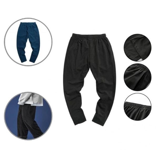 men's pants 2 colors trendy all match streetwear trousers skin-friendly baggy non-shrink for school, Black
men's pants 2 colors trendy all match streetwear trousers skin-friendly baggy non-shrink for school, Black