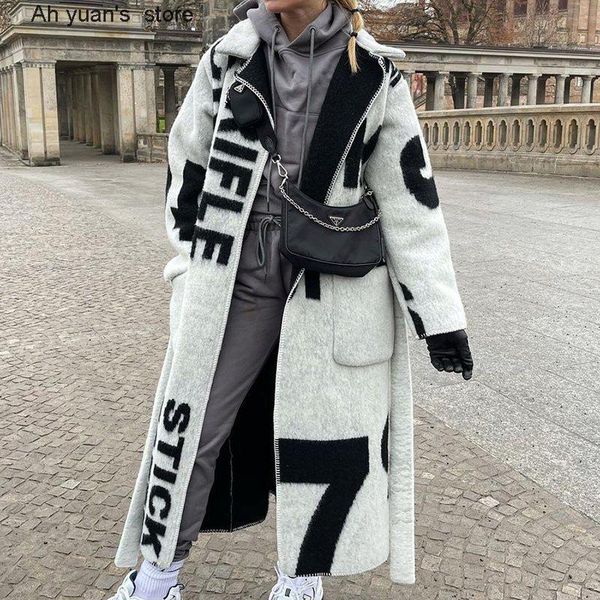women's wool & blends ah yuan women print tweed coat autumn winter elegant lapel lace-up fashion cardigan jacket long sleeve loose oute, Black
women's wool & blends ah yuan women print tweed coat autumn winter elegant lapel lace-up fashion cardigan jacket long sleeve loose oute, Black