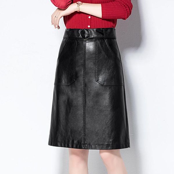skirts genuine leather real skeepskin women midi a line skirt elegant classic business work ladies office female big size, Black
skirts genuine leather real skeepskin women midi a line skirt elegant classic business work ladies office female big size, Black