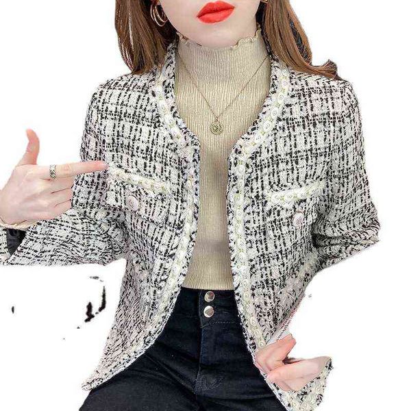 xiaoxiangfeng tweed coat women's 2021 autumn and winter korean fashion simple short celebrity style top, Black;brown
xiaoxiangfeng tweed coat women's 2021 autumn and winter korean fashion simple short celebrity style top, Black;brown