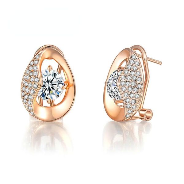 stud european and american fashion hollow out micro droplets form dangler zircon with rose gold plated style earrings, Golden;silver
stud european and american fashion hollow out micro droplets form dangler zircon with rose gold plated style earrings, Golden;silver