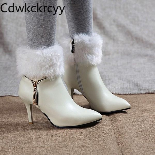 boots winter the hair fashion pointed fine heel black plus velvet keep warm high women 34-48
boots winter the hair fashion pointed fine heel black plus velvet keep warm high women 34-48