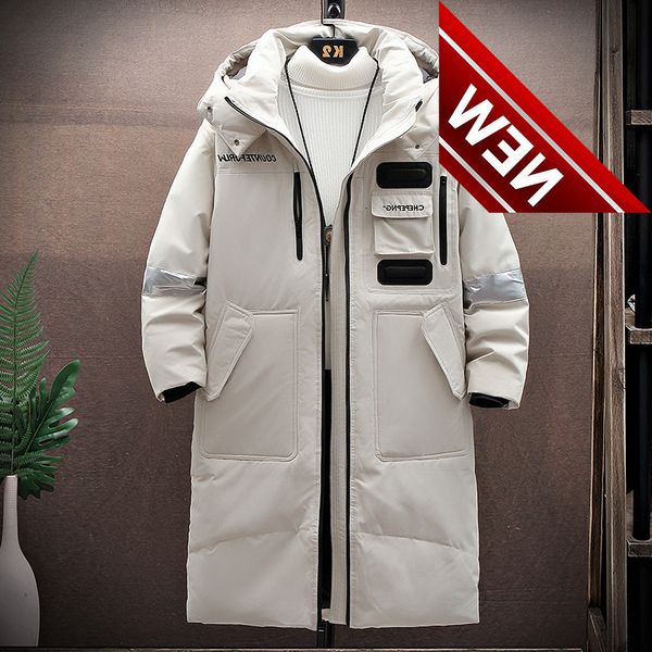 men's down jacket long parkas male coat fashion clothing hooded thicken warm jaqueta masculina, Black
men's down jacket long parkas male coat fashion clothing hooded thicken warm jaqueta masculina, Black