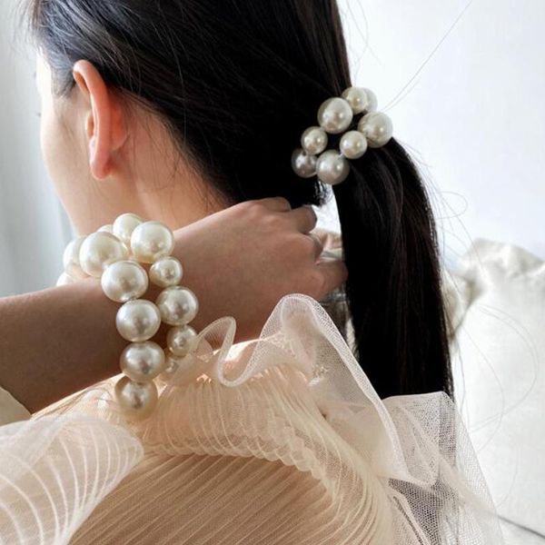 woman big pearl hair ties fashion korean style hairband scrunchies girls ponytail holders rubber band accessories1
woman big pearl hair ties fashion korean style hairband scrunchies girls ponytail holders rubber band accessories1