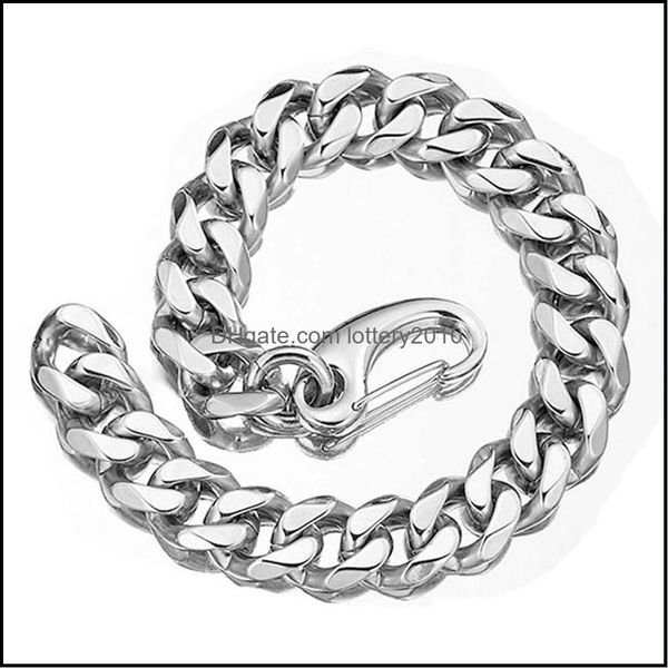 link jewelrylink chain polishing bracelets men cuban link on hand hip hop rock bracelet stainless steel gifts for male aessories drop deli, Black
link jewelrylink chain polishing bracelets men cuban link on hand hip hop rock bracelet stainless steel gifts for male aessories drop deli, Black