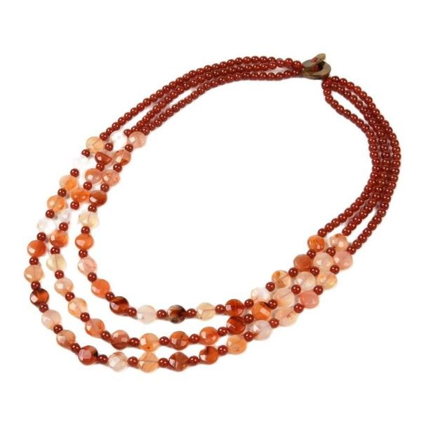 chains jk 22"-25'' 3 strands orange round coin carnelian necklace cz pave pendant, Silver
chains jk 22"-25'' 3 strands orange round coin carnelian necklace cz pave pendant, Silver