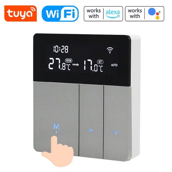 smart home control tuya wifi thermostat temperature controller voice away mode app remotes compatible with alexa google
smart home control tuya wifi thermostat temperature controller voice away mode app remotes compatible with alexa google