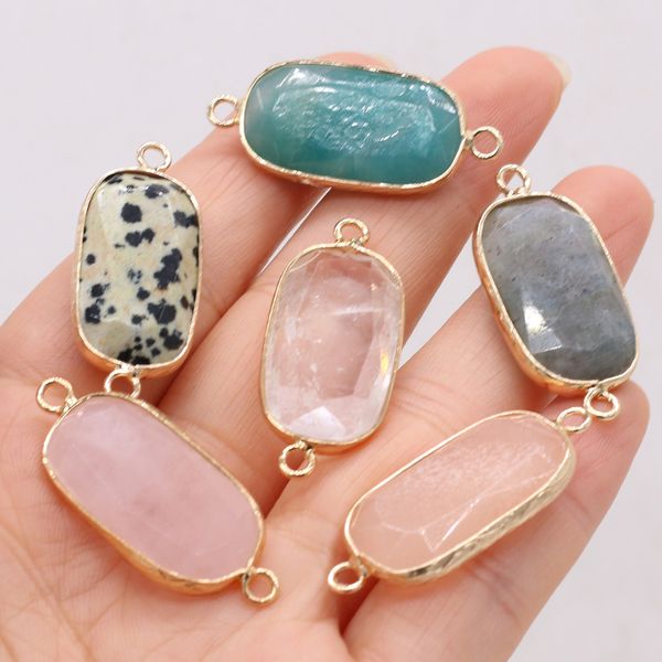healing natural stone rectangle rose quartz faceted connector pendant double ear connectors for necklace bracelet jewelry making, Black
healing natural stone rectangle rose quartz faceted connector pendant double ear connectors for necklace bracelet jewelry making, Black