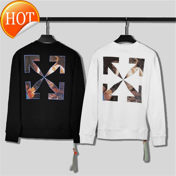 autumn winter 2021 correct version new off style oil painting series printed men's and women's round neck terry pullover, Black
autumn winter 2021 correct version new off style oil painting series printed men's and women's round neck terry pullover, Black