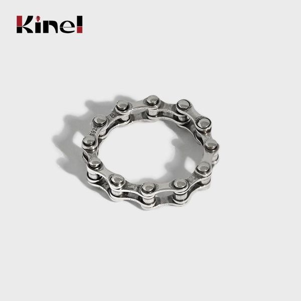kinel 2011 vintage punk personality bicycle chain shaped silver 925 jewelry rings for women us size 6.7.8.9 christmas gifts cluster, Golden;silver
kinel 2011 vintage punk personality bicycle chain shaped silver 925 jewelry rings for women us size 6.7.8.9 christmas gifts cluster, Golden;silver