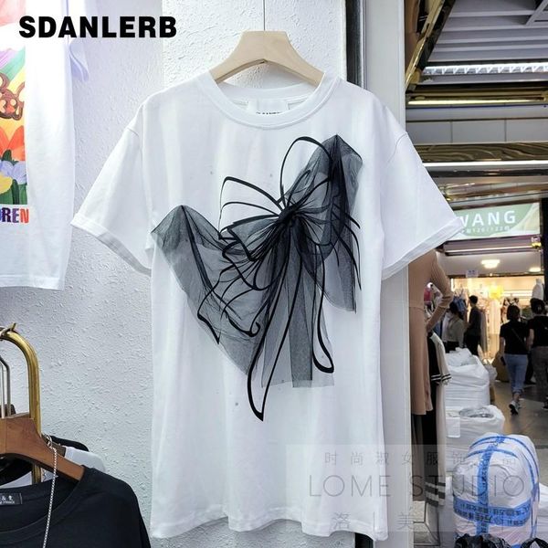 women's t-shirt 2021 summer ladies fashion three-dimensional mesh bow short-sleeved loose white pullover
women's t-shirt 2021 summer ladies fashion three-dimensional mesh bow short-sleeved loose white pullover