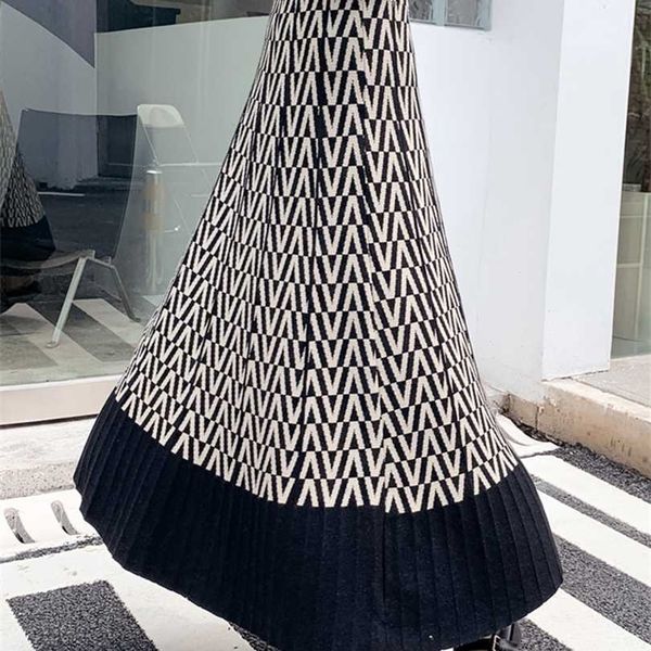 surmiitro fashion autumn winter knit midi long pleated skirt women korean style black mid-length high waist female 211112
surmiitro fashion autumn winter knit midi long pleated skirt women korean style black mid-length high waist female 211112