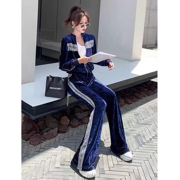 women's two piece pants velet sports suits female casual sportswear suit tracksuit oversize zipper jacket long sleeve+jogging s-xl, White
women's two piece pants velet sports suits female casual sportswear suit tracksuit oversize zipper jacket long sleeve+jogging s-xl, White