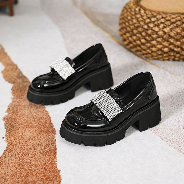 dress shoes mary jane women 2021 british leather fashion rhinestone loafers female pumps big size 41-43, Black
dress shoes mary jane women 2021 british leather fashion rhinestone loafers female pumps big size 41-43, Black