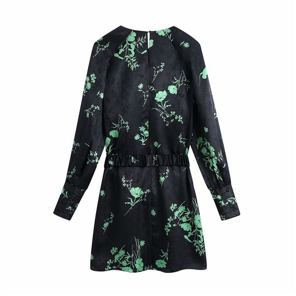 casual dress elegant women o-neck floral print 2021 fashion ladi sash streetwear female chic high waist mini lp0u, Black;gray
casual dress elegant women o-neck floral print 2021 fashion ladi sash streetwear female chic high waist mini lp0u, Black;gray