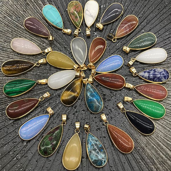 reiki healing jewelry waterdrop natural stone pendant quartz lapis opal pink crystal pendants diy earrings necklaces women, Silver
reiki healing jewelry waterdrop natural stone pendant quartz lapis opal pink crystal pendants diy earrings necklaces women, Silver