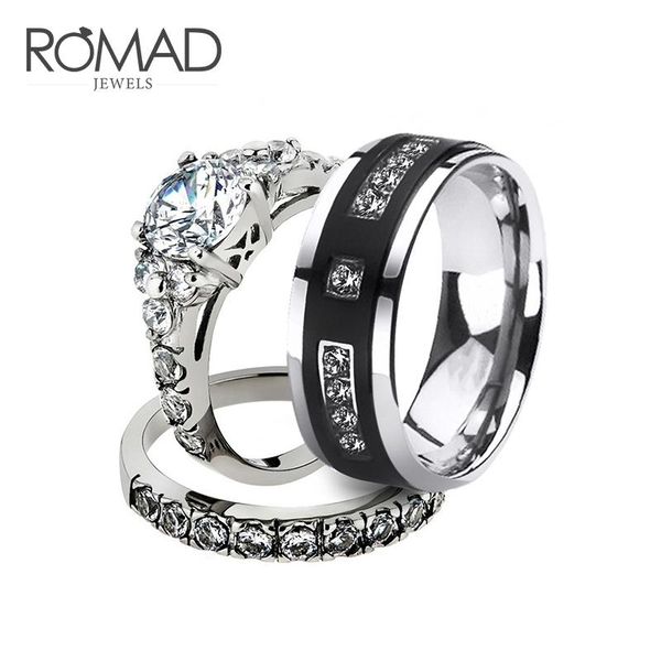 wedding rings romad luxury bands zircon couple ring for lovers bridal engagement jewelry valentine gift lover wholesale r5, Slivery;golden
wedding rings romad luxury bands zircon couple ring for lovers bridal engagement jewelry valentine gift lover wholesale r5, Slivery;golden
