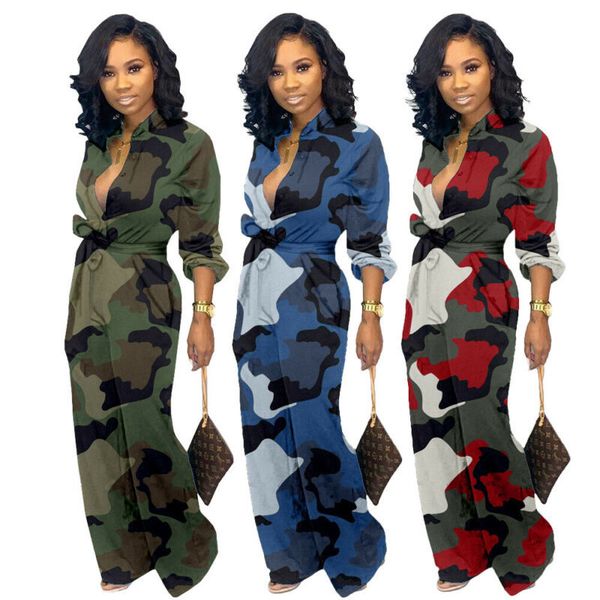 women's jumpsuits & rompers women long deep v neck sleeve button tie camo jumpsuit party suits clubwear plus size 2qfv, Black;white
women's jumpsuits & rompers women long deep v neck sleeve button tie camo jumpsuit party suits clubwear plus size 2qfv, Black;white